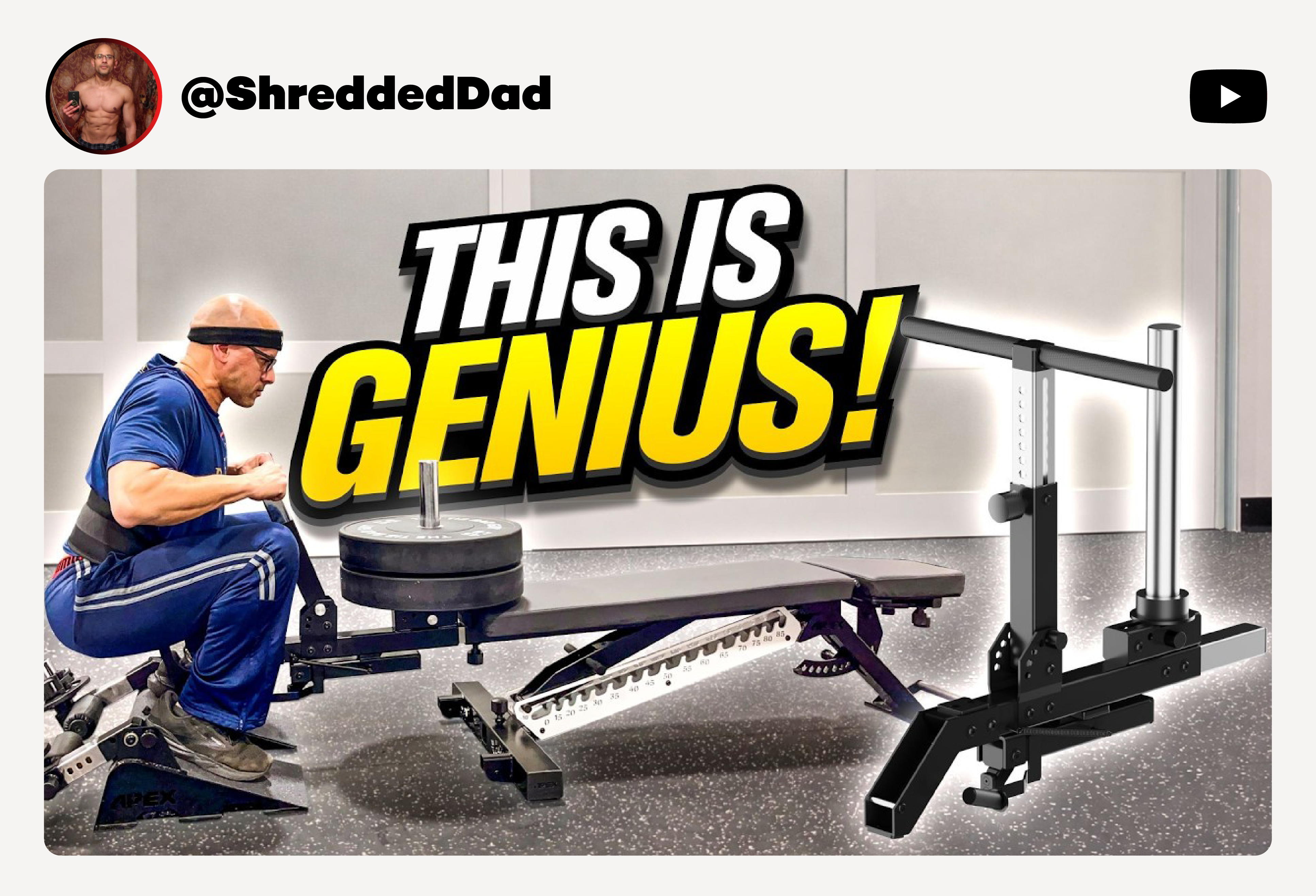 Tib Bar Guy Apex Belt Squat Attachment Preview | Shredded Dad Garage Gym