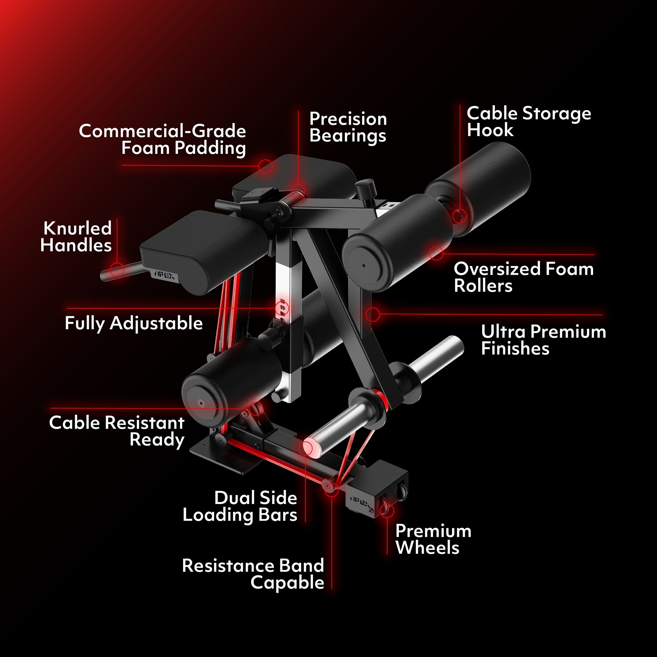 APEX Leg Extension Machine with commercial-grade features and premium finishes.