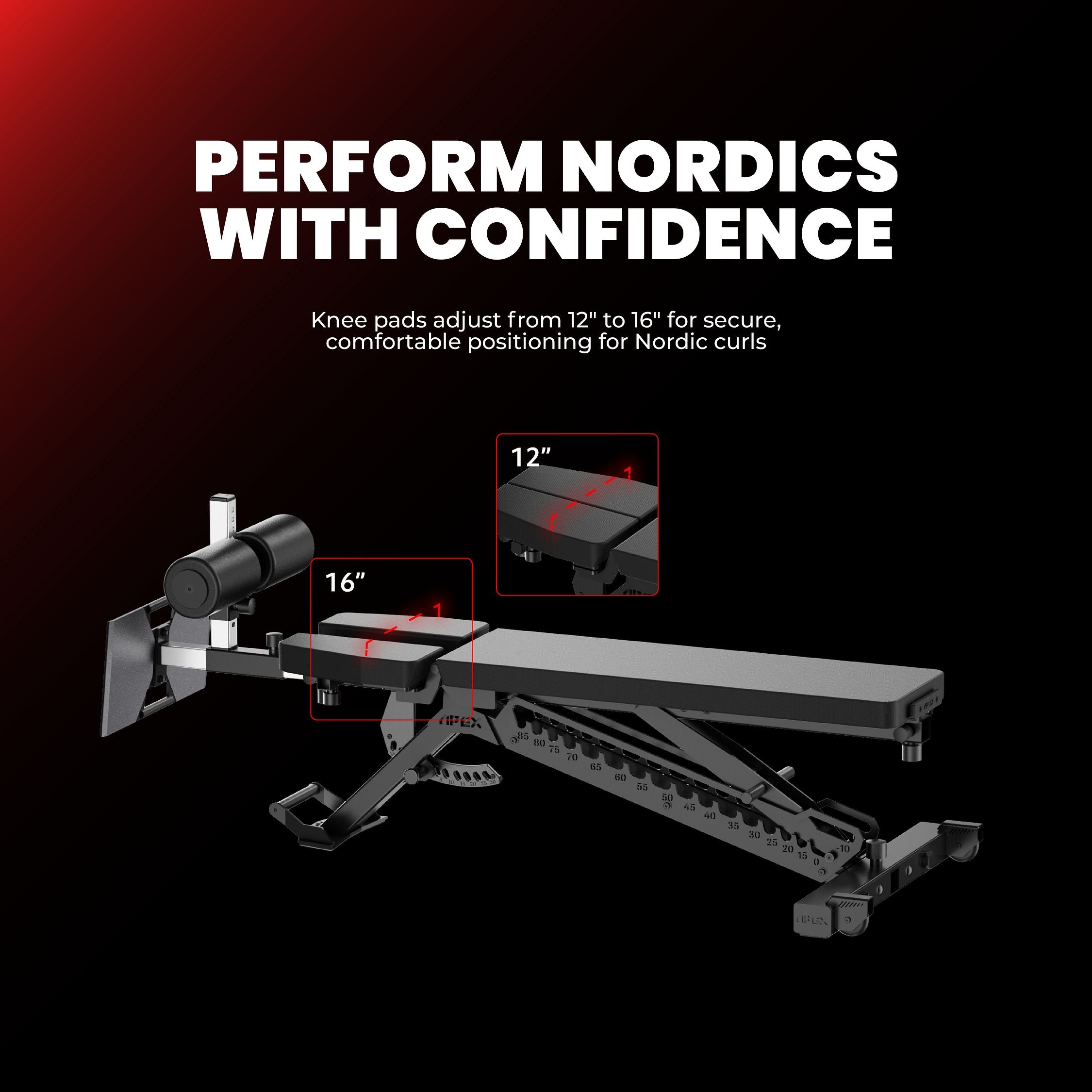 Nordic Bench Attachment | APEX Nordic Max 4-in-1 – APEX FITNESS