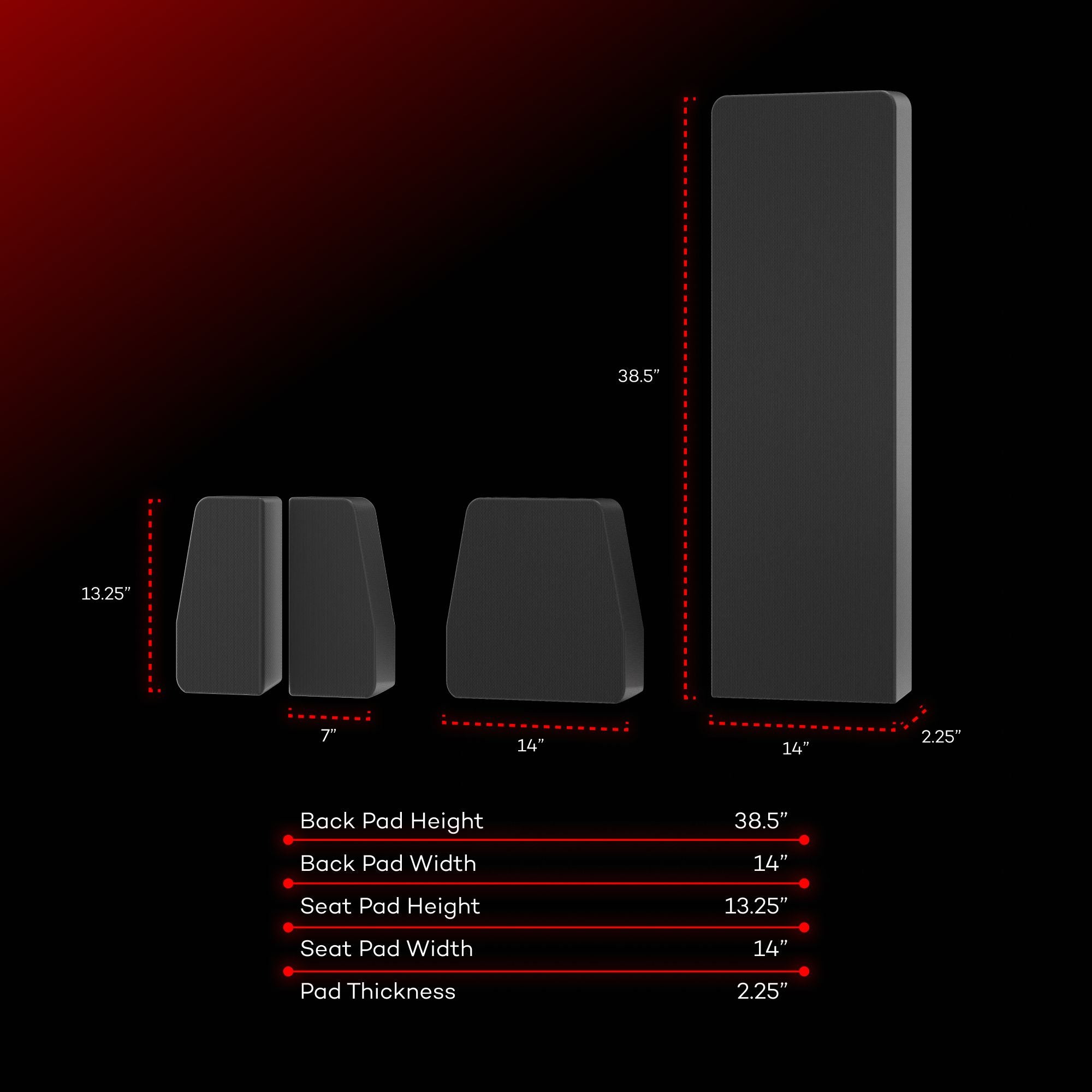 APEX BENCH WIDE PADS