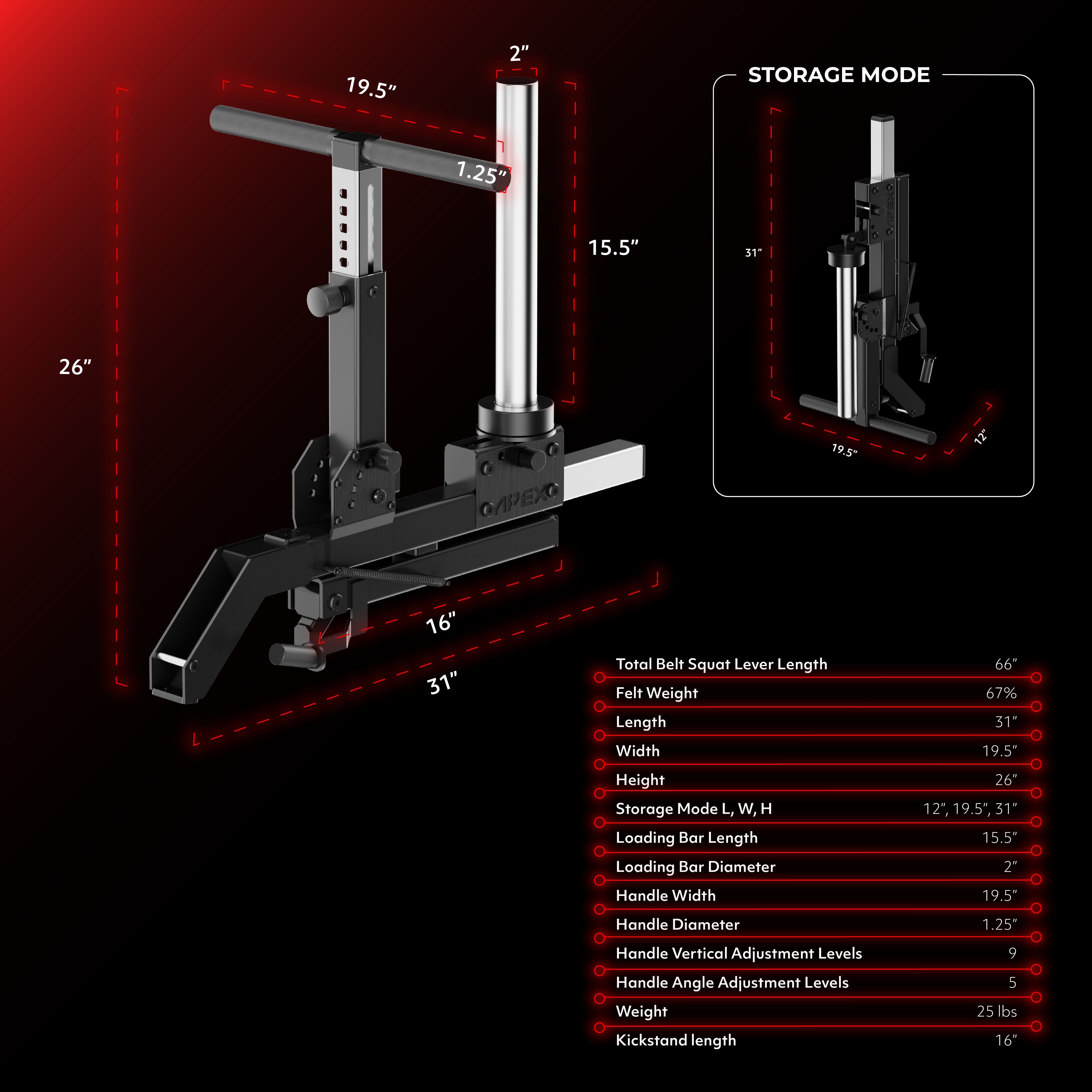 APEX BARRETT BELT SQUAT