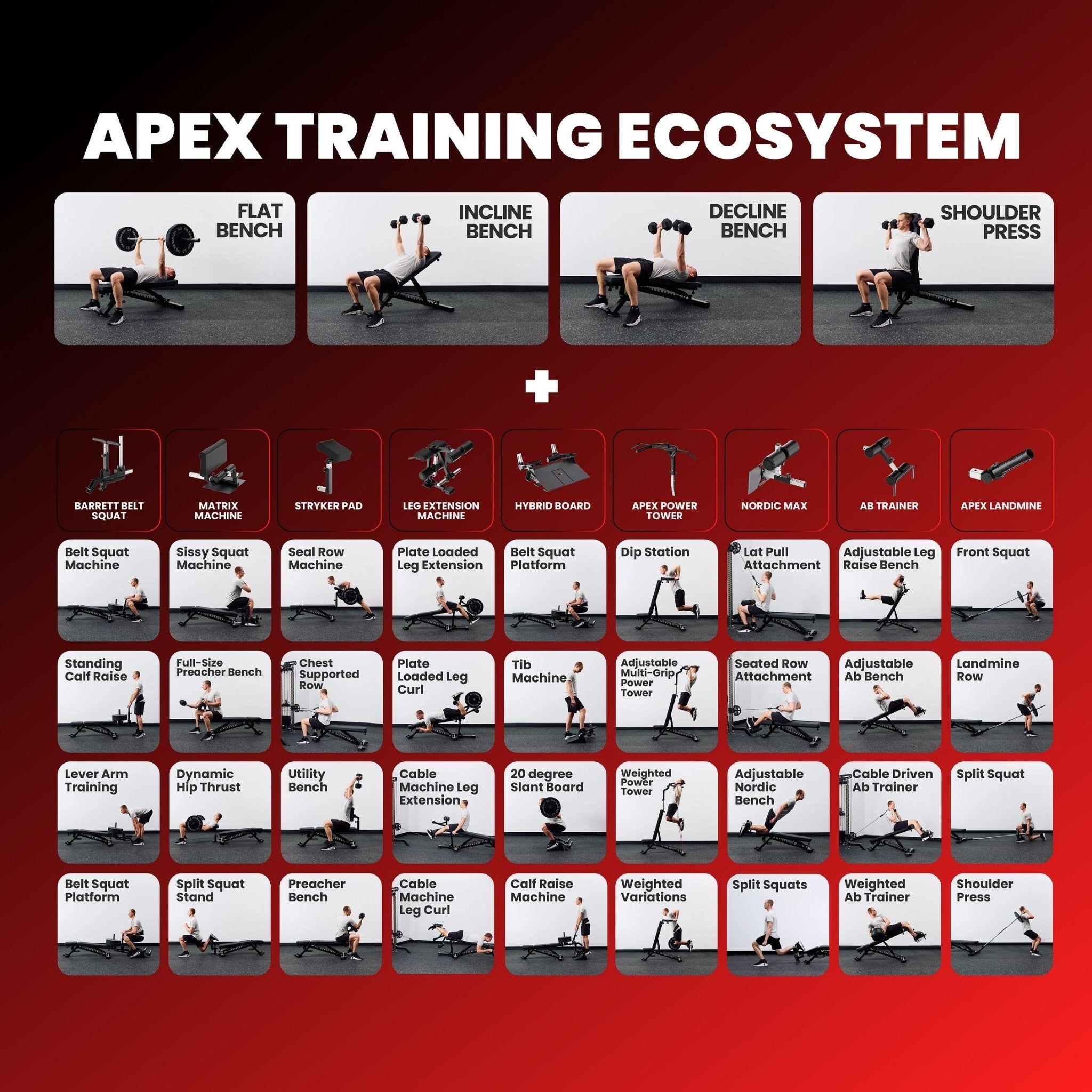 APEX ADJUSTABLE BENCH - APEX FITNESS
