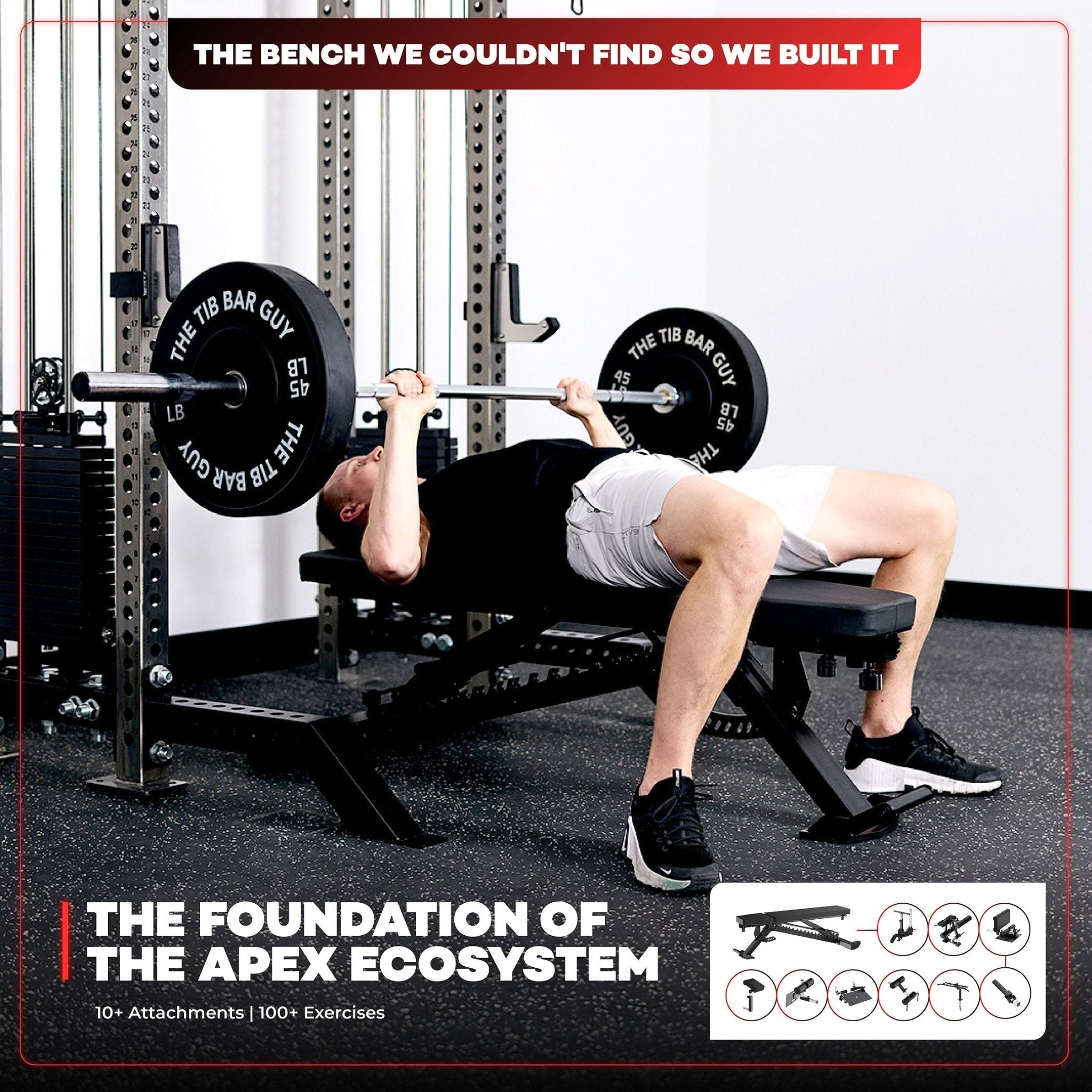 APEX ADJUSTABLE BENCH - APEX FITNESS