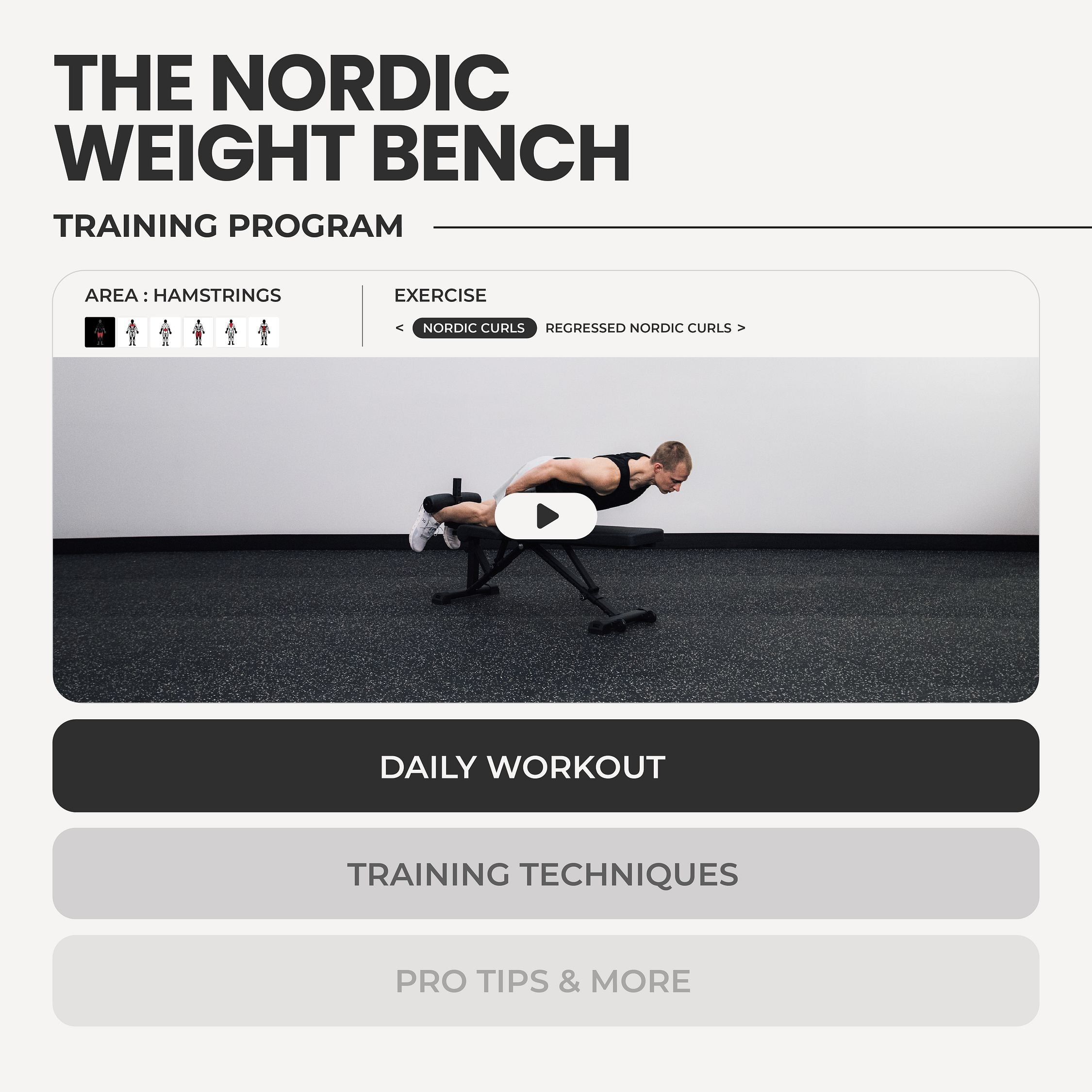 The Nordic Weight Bench V2 Training Program