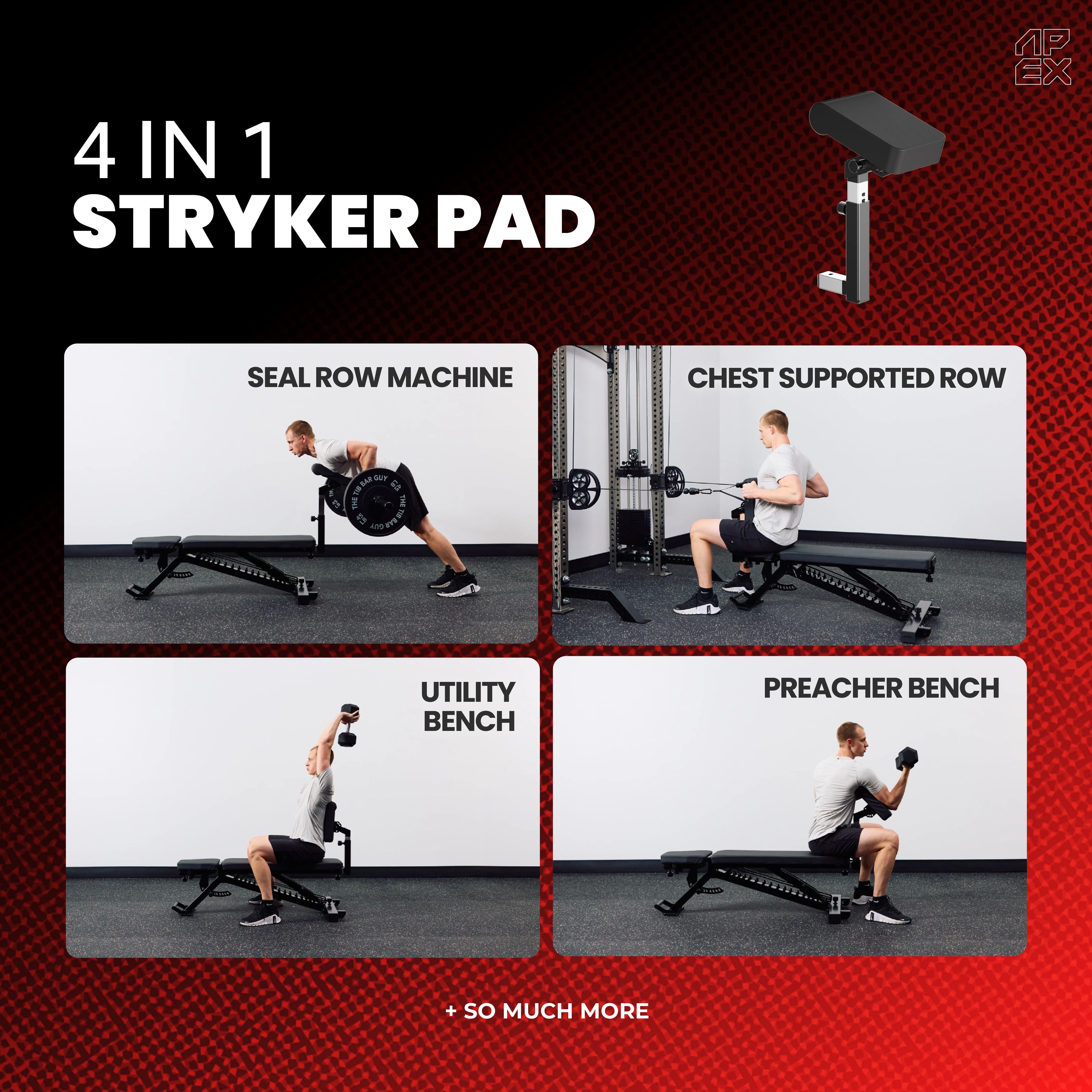 APEX Nordic Max | Adjustable Nordic Bench Attachment – APEX FITNESS